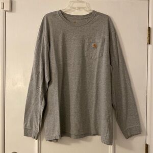 Carhartt Men’s XL long sleeve T-shirt, NWOT, Light grey. Great for Christmas!
